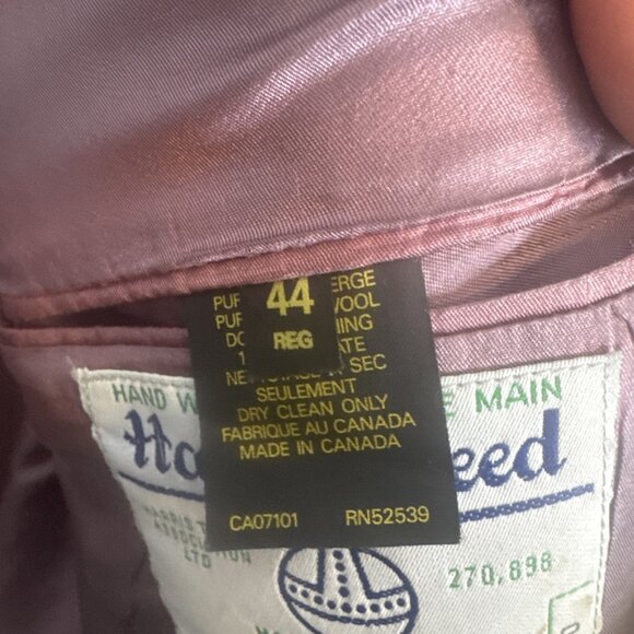 Vintage Harris Tweed Herringbone Sport Coat Blazer Men’s 44S Short Gray Blue - Picture 7 of 8